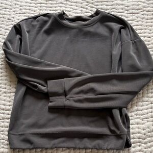 Athleta Charcoal Crewneck Sweater